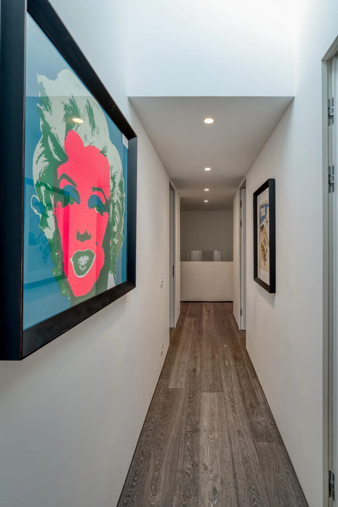 Hallway pop art gallery in Kitzbuehel private residence