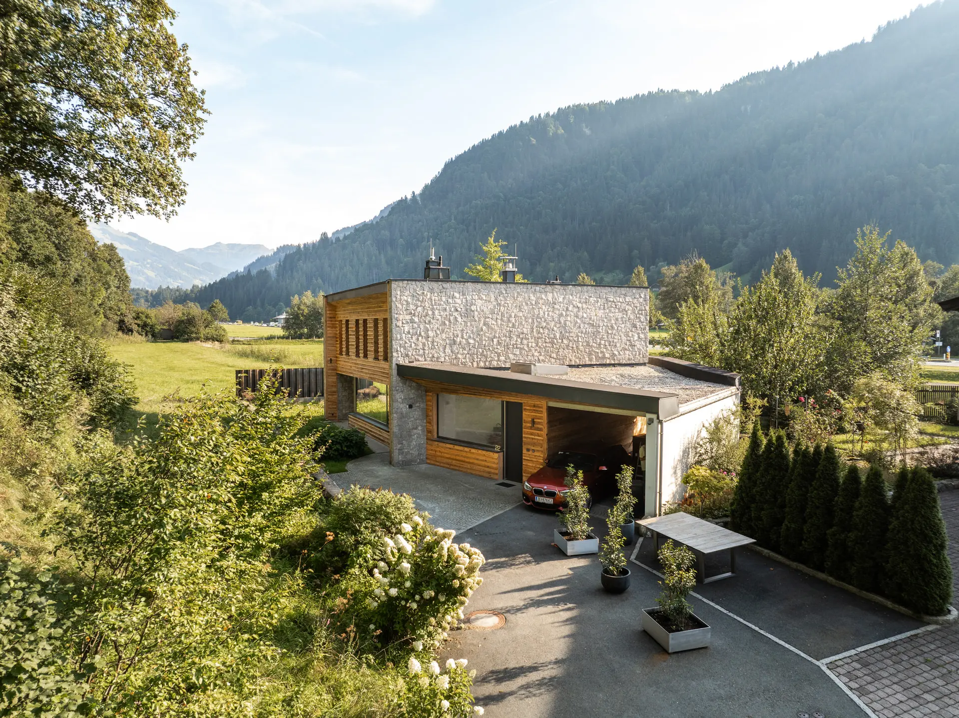 Private residence villa exterior in Kitzbühel